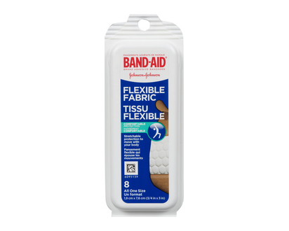 J&J Band Aid Fabric Travel Pack 8 Pk - 04754