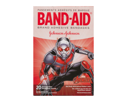 J&J Band Aid Marvel Avengers Assorted 20 Pk - 16282