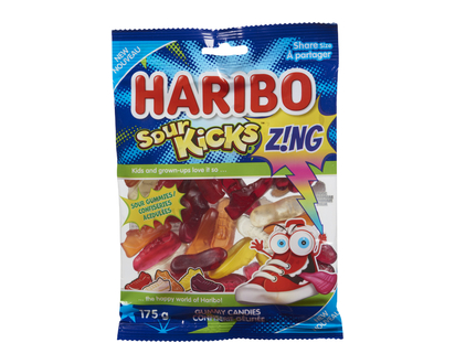 Haribo Sour Kicks Zing 175 Gr - 31392
