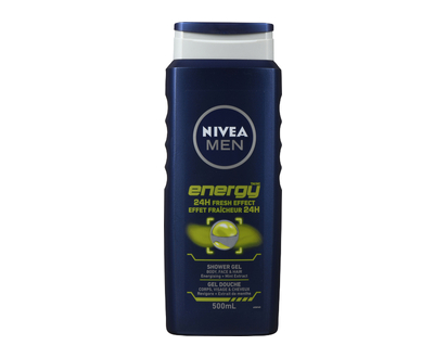 Nivea Men Shower Cream Energy 500 Ml - 30146