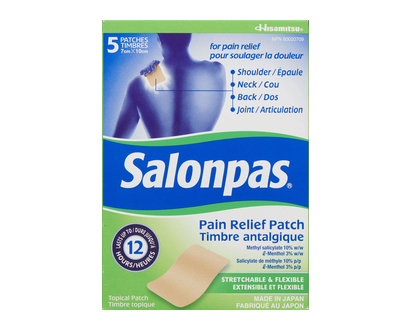 Salonpas Patch 12 Hour Relief Patch 5 Pk - 21144