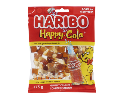 Haribo Happy Cola Gummy Candy 175 Gr - 30615