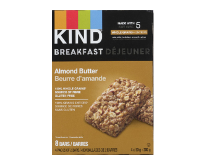 Kind Breakfast Bars Almond Butter 4X50g 4 Pk - 20405