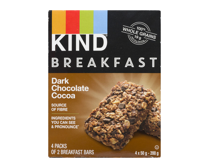 Kind Breakfast Bars Dark Choc Cocoa 5X50gr 5 Pk - 20406