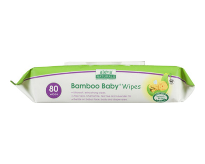 Aleva Naturals Bamboo Baby Wipes 80 Pk - 37942