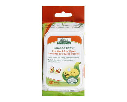 Aleva Naturals Pacifier & Toy Wipes- 30C 30 Ct - 37948