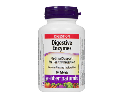 Webber Naturals Digestive Enzymes 90 Pk - 03201