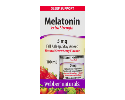 Webber Nat Melatonin 5Mg Liquid Strawberry 100 Ml - 03599