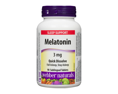 Webber Melatonin 3Mg Sublingual Tablets 90 Pk - 03600