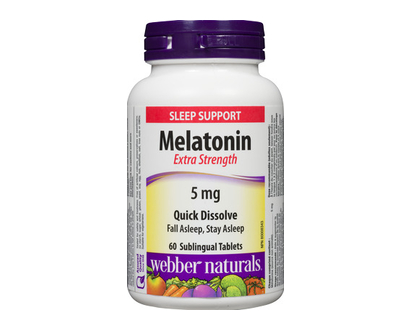 Webber Melatonin Xst 5Mg Easy Dissolve T 60 Pk - 03646