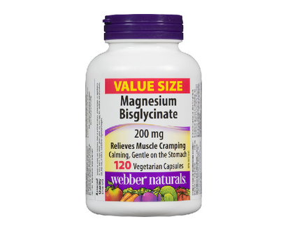 Webber Magnesium Bisglycinate Caps 200Mg 120 Pk - 03694