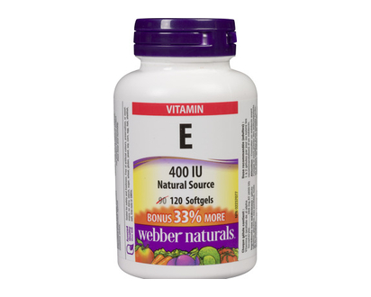 Webber Vitamin E 400Iu Softgels Bns 120 Pk - 03800