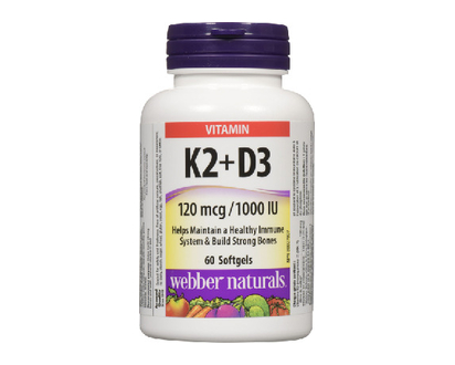Webber Vitamin K2&D3 120 Mcg 1000 Iu Sgel 60 Pk - 03933