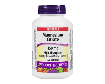 Webber Magnesium Citrate Caps 150Mg 120 Pk - 05000