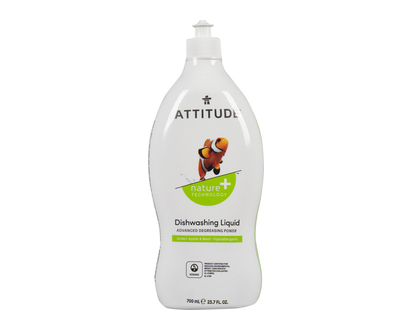 Attitude Dishwashing Liq Apple & Basil 700 Ml - 13174