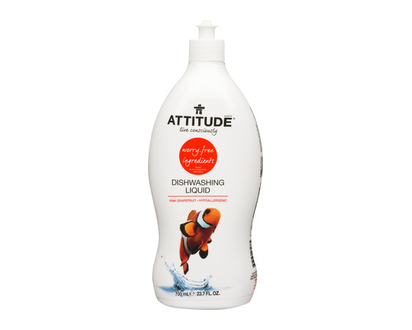 Attitude Dishwashing Liq Pink Grapefruit 700 Ml - 13176