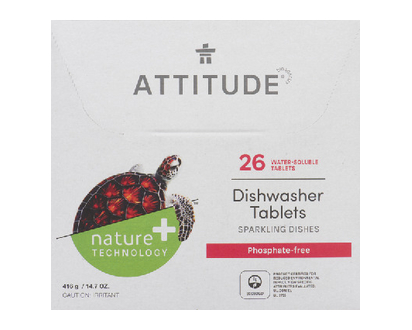 Attitude Dishwasher Tablets 26 Pk - 13228