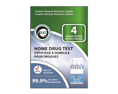 4 Drugs Rapid Self Test Home Kit 1 Un - 64058