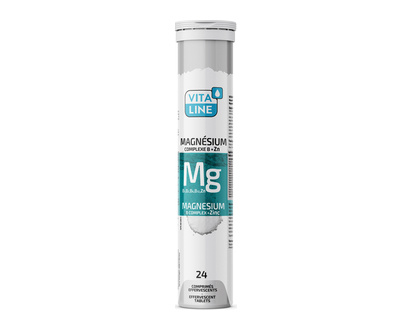 Vitaline Magnesium +B Complex + Zinc Tb 24 Pk - 80222