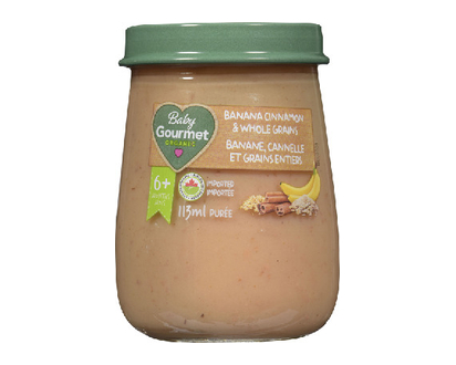 Baby Gourmet Banana Cinnamon Whole Grains 113 Ml - 88097