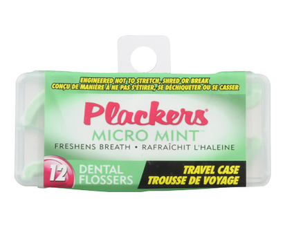 Plackers Micro Mint Dental Flossers 12 Pk - 11851
