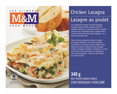 M&M Chicken Lasagna 340 Gr - 00889