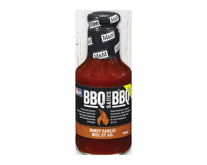 M&M Honey Garlic Bbq Sauce 425 Gr - 00977