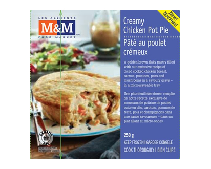 M&M Chicken Pot Pie Creamy 250 Gr - 01519