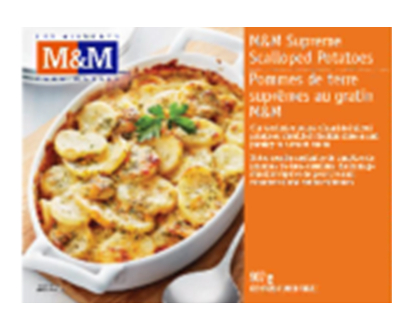 M&M Supreme Scalloped Potatoes 907 Gr - 01622