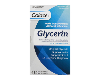 Colace Glycerin Supp 48 1 Un - 01003