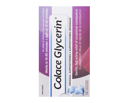 Colace Glycerin Supp Kid 12 1 Un - 01004