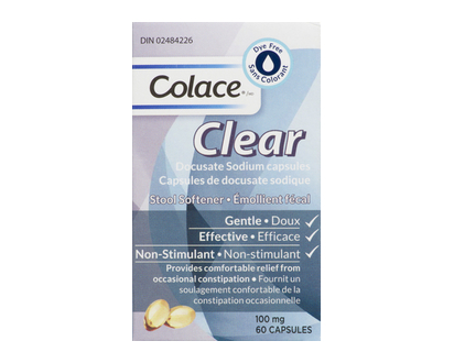 Colace Clear Caps 60 Pk - 01017