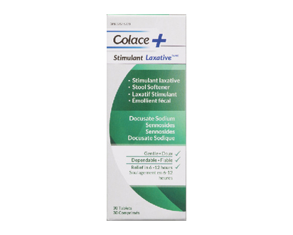 Colace + Stimulant Laxative 30 Pk - 01019