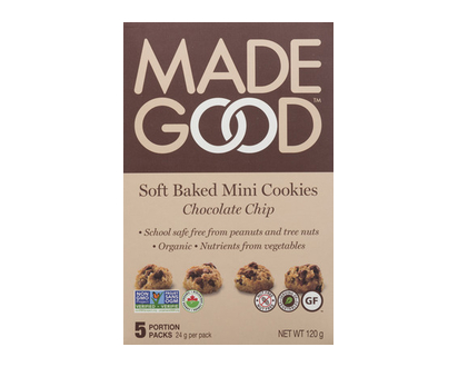 Madegood Org Cookies Choco Chip 24Gr 5 Pk - 28310