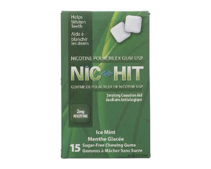 Nic Hit Ice Mint Gum 2Mg 15 Pk - 15076