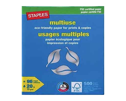 Staples Fsc Multiuse Ltr Ream 500 Pk - 12570
