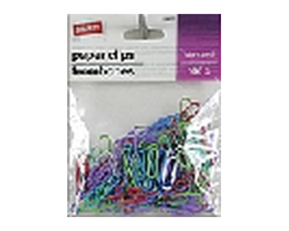 Staples Paper Clips Stndr Vinyl Assorted 100 Pk - 19419