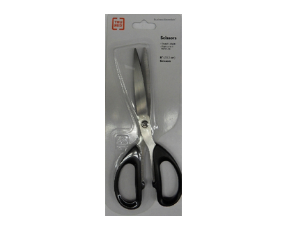 Truered Straight Handle Scissors 8In Black 1 Un - 32679