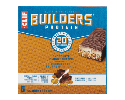 Clif Builders Chocolate Peanut Butter 68Gr 6 Pk - 60441