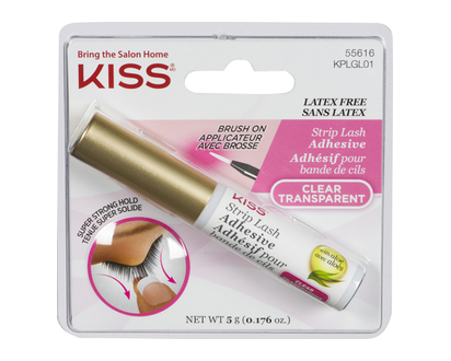 Kiss Ever Ez Strip Eyelash Adhesive Clear 1 Un - 55616