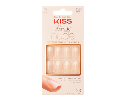 Kiss Salon Acrylic Nude Nails Cashmere 1 Un - 64268