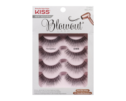 Kiss Blowout Lash Mlt Pk 4 Pr - 72484