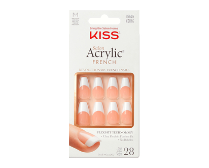 Kiss Salon Acrylic Frn Nails Kit Je Taime 1 Un - 83606