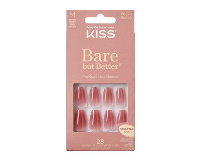Kiss Barebutbetter Nails Nude Nude 1 Un - 86574