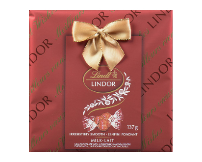 Lindt Lindor Xmas Box Wrap Milk 137 Gr - 01373
