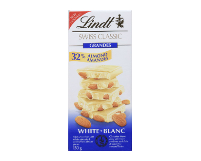 Lindt Swiss Classic Fb Grand White Almond 150 Gr - 01502