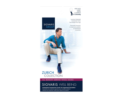 Sigvaris 192C As Merinowool 15-20 M B Blk 1 Pr - 21848