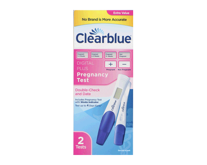 Clearblue 1+1 Digital Visual Preg Test 2 Pk - 51018