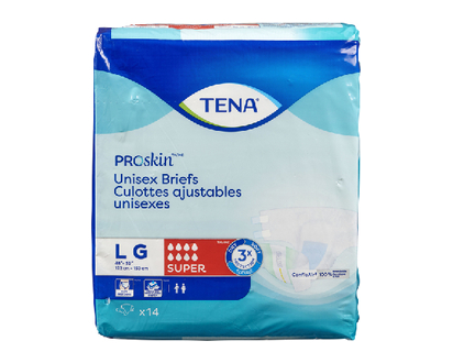 Tena Briefs Super Large 14 Pk - 56800