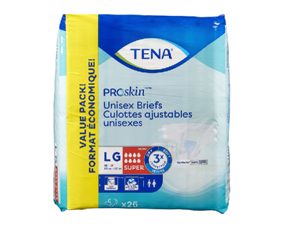 Tena Proskin Briefs Super Large 26 Pk - 67526